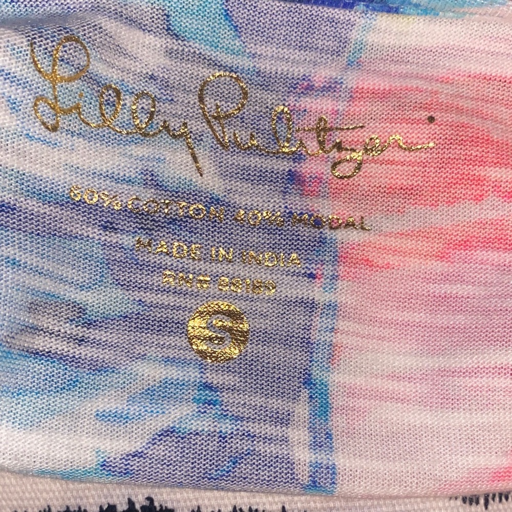 Lilly Pulitzer Blue and Pink Patterned Dress - Picture 5 of 7